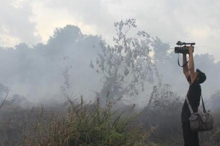 Kebakar Lahan Gambut di Aceh Barat Belum Bisa Dipadamkan