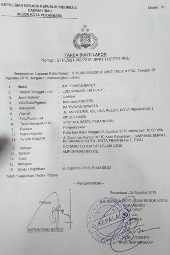 Wartawan Dikeroyok di DPRD Pekanbaru, Rika: Saya Tidak Tahu Kejadian itu