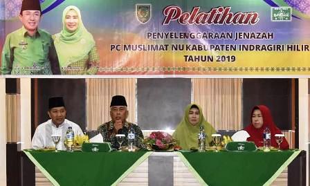 PC Muslimat NU Inhil Gelar Pelatihan Penyelenggaraan Jenazah