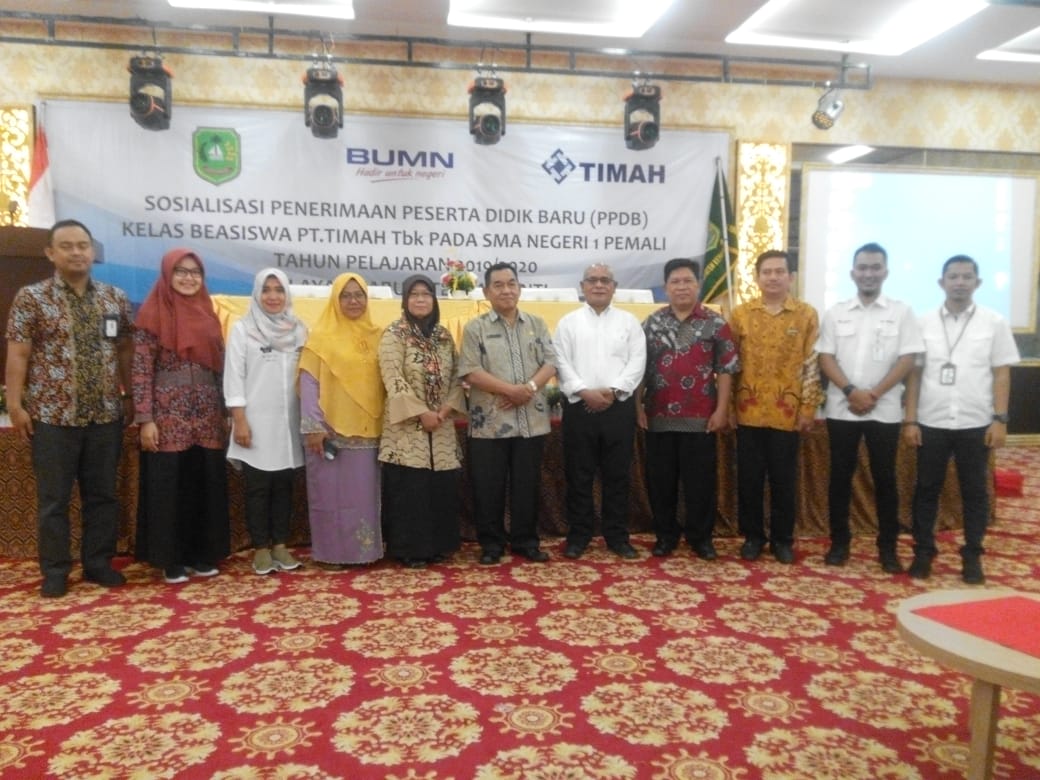 PT Timah Tbk Sosialisasikan Penerimaan Peserta Didik Baru SMAN I Pemali Di Grand Meranti Hotel