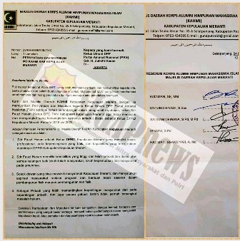 Kader PAN Meranti Sesalkan Surat Dukungan KAHMI