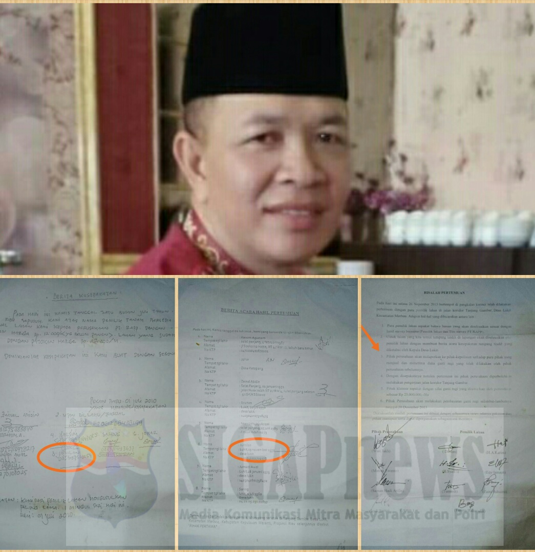 Diduga PT RAPP Dan Kades Lukit Bekerjasama Serobot Lahan Masyarakat