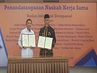 Pemko Padang Jalin Kerjasama dengan Badan Informasi Geospasial