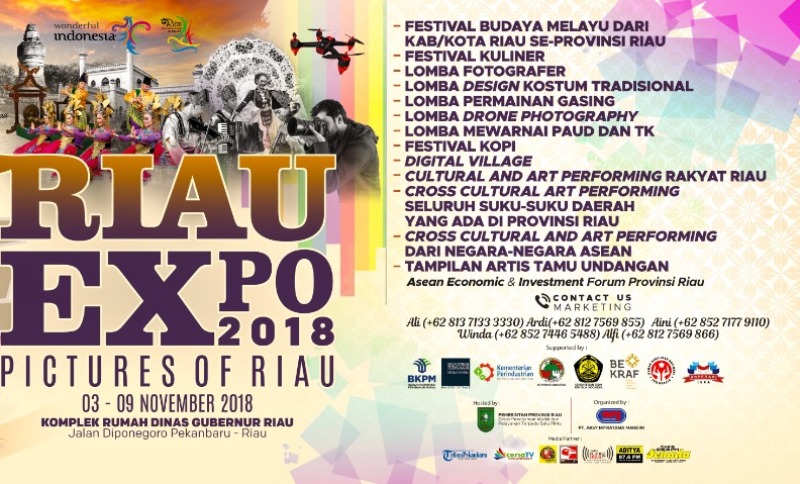 Stand Pameran Riau Expo 2018 Keikut Sertaan OPD Pemrov Riau