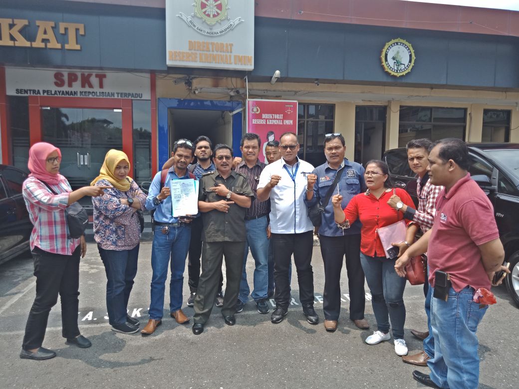 Solidaritas Pers Laporkan PH Bupati Bengkalis ke Polisi, Asep: Saya Bekerja Sesuai UU