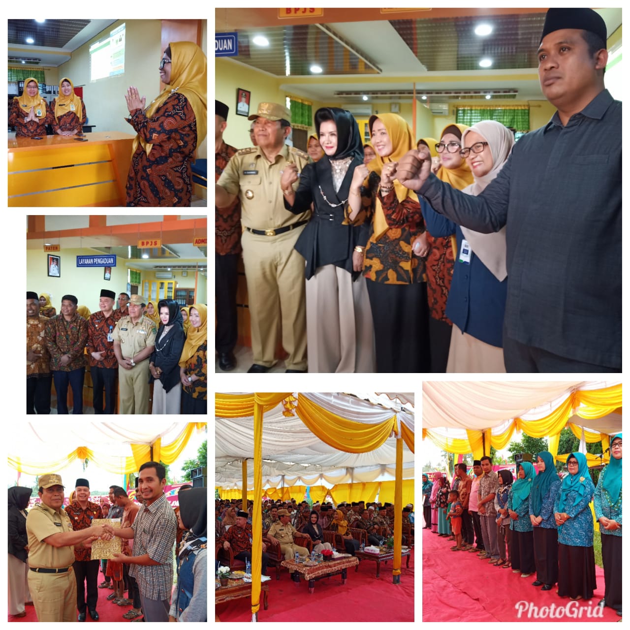 Bupati rohul Resmi Membuka Gerai Pelayanan Publik Di Kecamatan Rambah Hilir