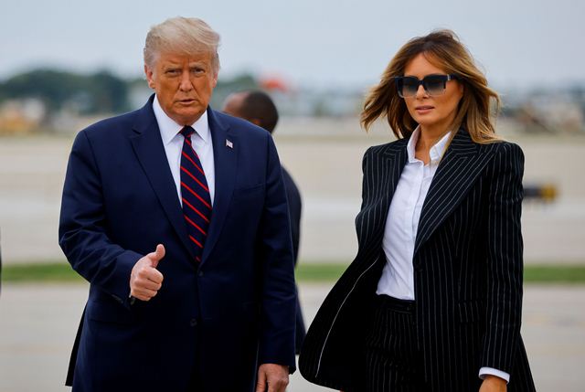 Presiden AS Donald dan Melania Trump Terkonfirmasi Positif COVID-19