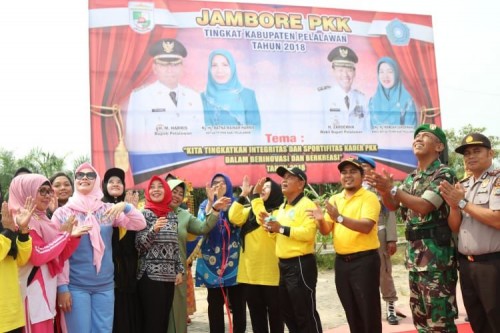 Jambore TP PKK Tingkat Kabupaten Pelalawan Berlangsung Sukses