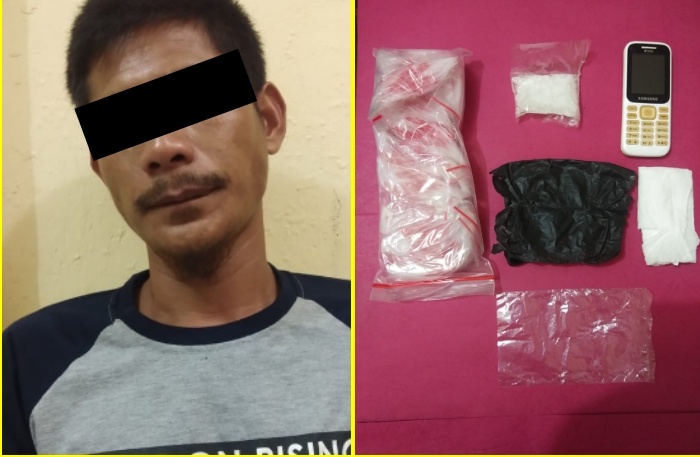 Sering Transaksi Di KuBa Pasar Minggu Dalu-dalu Kecamatan Tambusai, Polisi Tangkap Sibandar Narkoba
