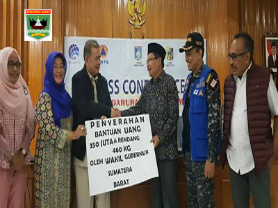 Wagub Sumbar : Rendang untuk Masyarakat Lombok Korban Gempa Telah Disalurkan