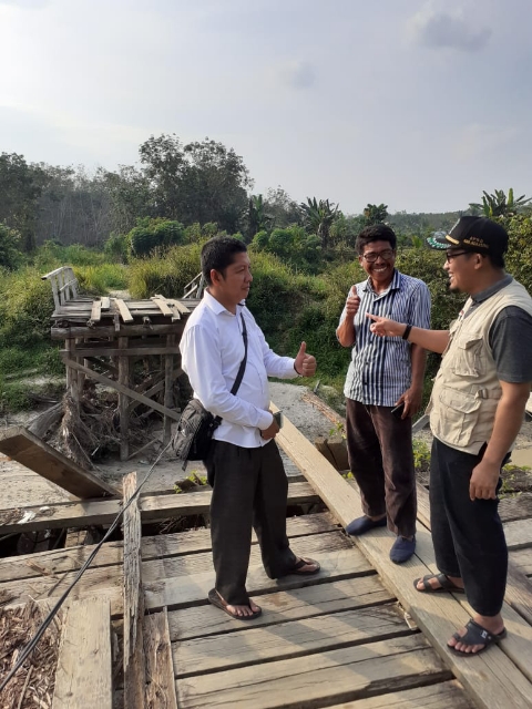 Usai Reses, Syafril,ST Tinjau Lokasi Aspirasi Masyarakat Beringin Teluk Kuantan