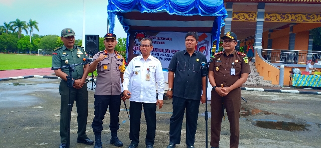 Ketua DPRD Andi Putra,SH Hadiri Simulasi Pemungutan dan Penghitungan Suara Pemilu 2109.