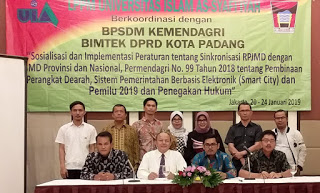 DPRD Padang Gelar Bimtek  Dengan LPPM Universitas Islam As-Syafiyah