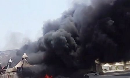 Tenda Jamaah Asia Tengah-Selatan Kebakaran di Mina 