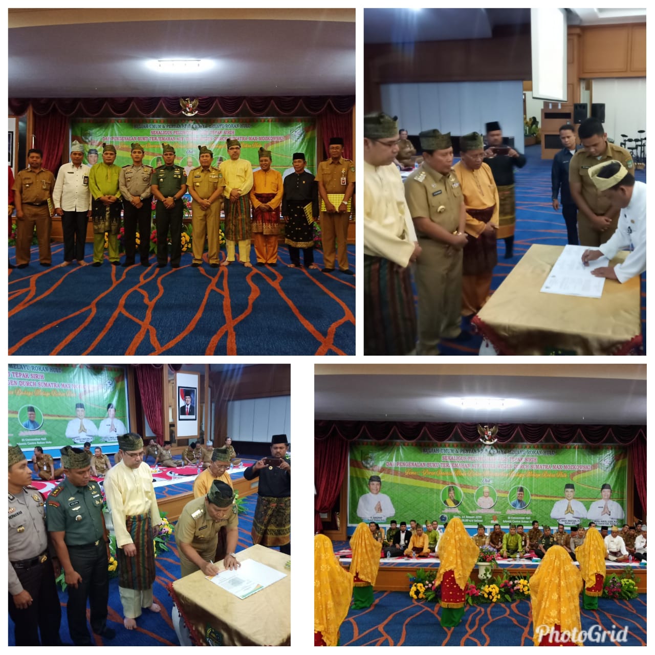 H.Sukiman Buka Kuliah Umum Dan Pagelaran Pentas Seni Budaya Melayu Rohul