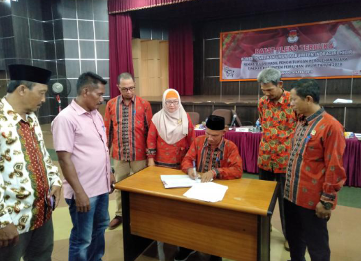 Rapat Pleno KPU Inhil Resmi Ditutup, Golkar dan PKB Raih Suara Terbanyak Pada Pemilu 2019