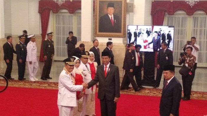 Presiden RI Jokowi Lantik Syamsuar-Edy Natar Nasution jadi Gubernur dan Wakil Gubernur Riau