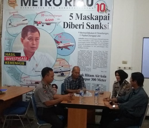 Bid Humas Polda Riau Kunjungi Beberapa Media Di Pekanbaru