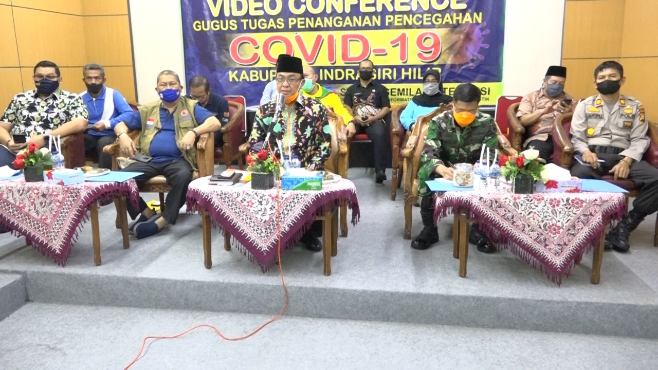 Bupati Inhil Resmikan Pasar Kecamatan Secara Virtual