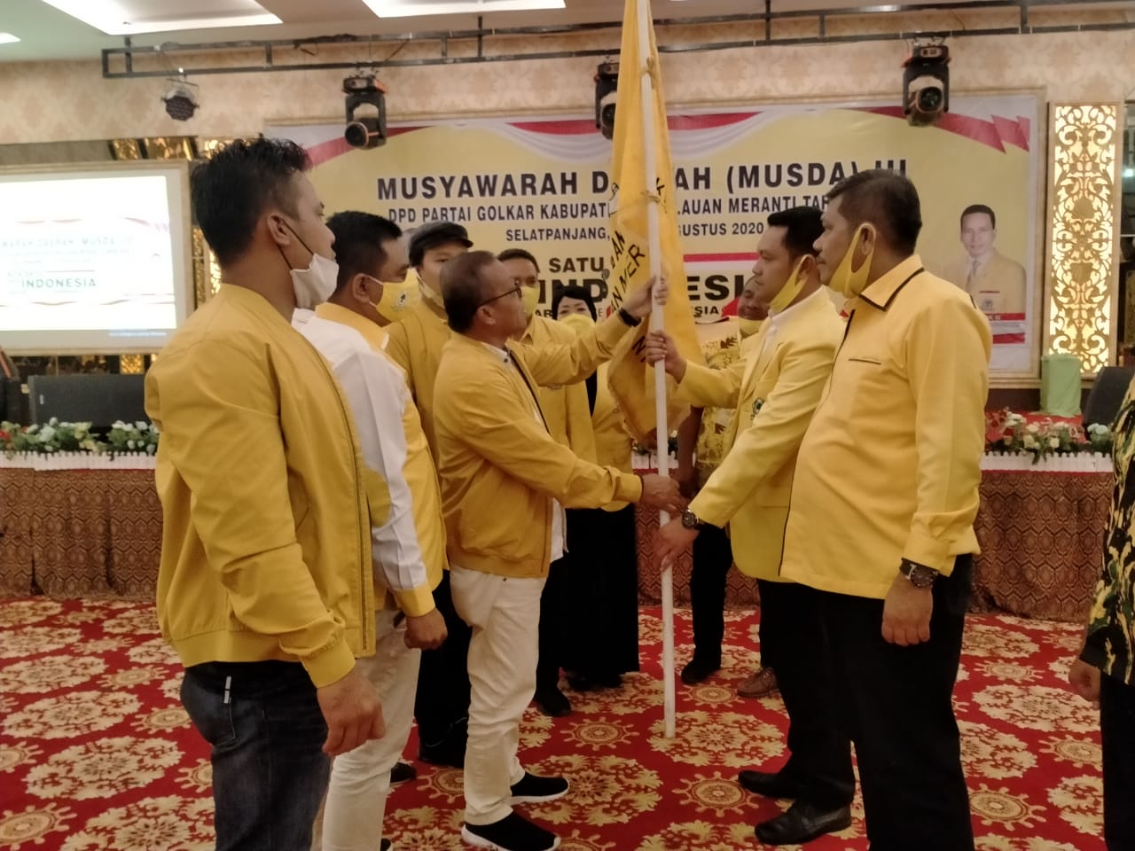 Secara Aklamasi, Iskandar Budiman Terpilih Jadi Ketua DPD Golkar Meranti Priode 2020 - 2025