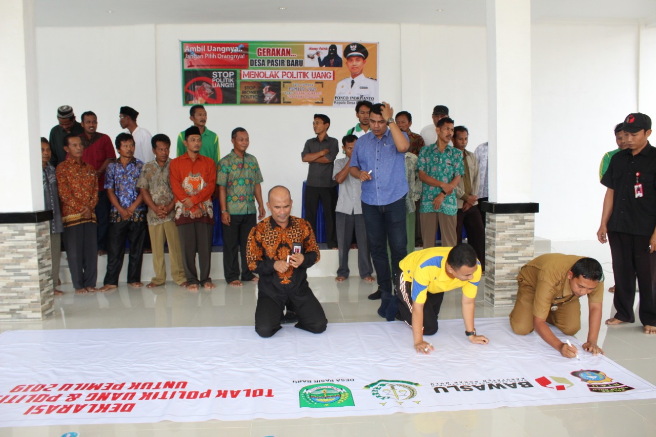 Ponco Kades Pasir Baru, Tolak politik Uang Di Pemilu 17 April 2019