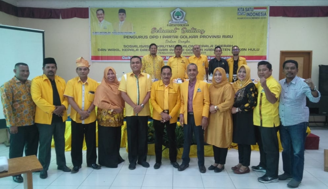 Jelang Penjaringan Bupati/ Wakil Bupati, Golkar Gelar Sosialisasi Rekrutmen CAKADA/WAKADA