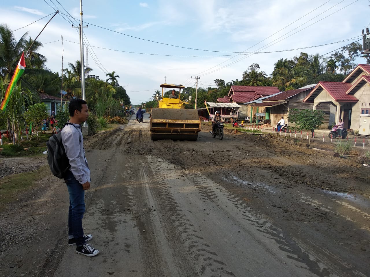 Aktivis Muda Rohul Terimaksih Kepala Dinas PUPR Rohul Telah Merespon Jalan Rusak Di kepenuhan