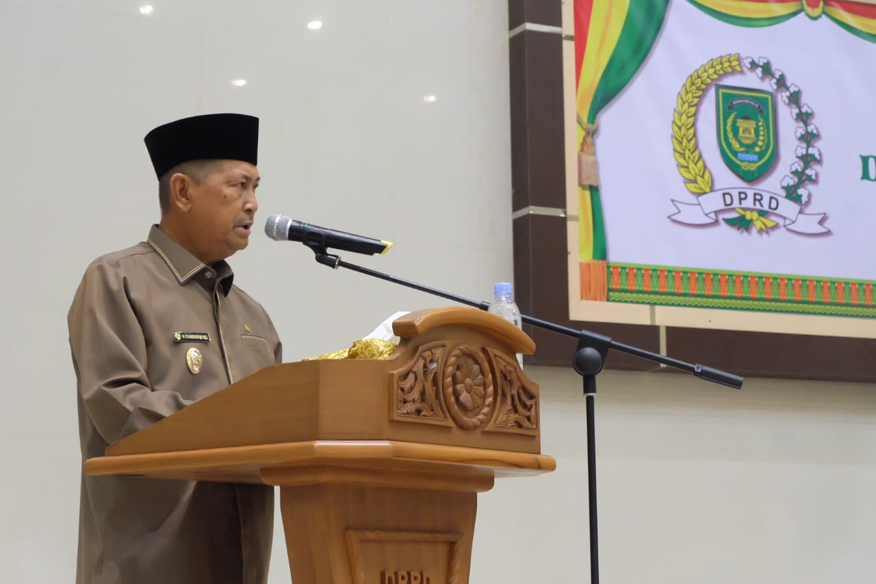 Wabup Inhil Sampaikan Tanggapan Pandangan Umum Fraksi Tentang Pertanggungjawaban APBD 2018Â 