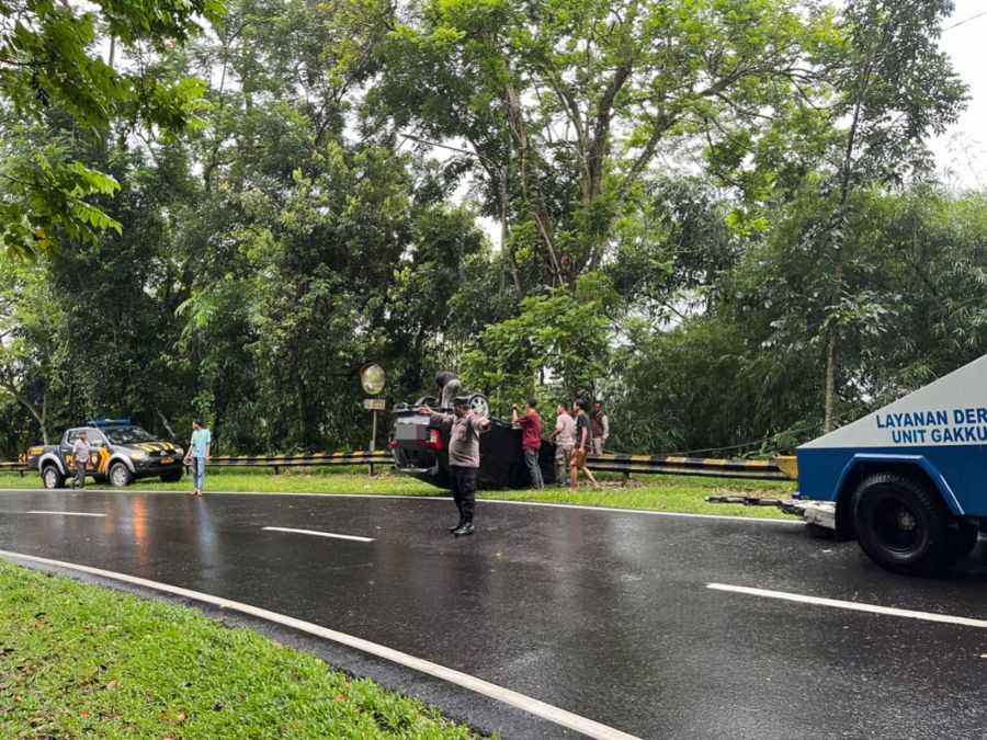 Antisipasi Laka Lantas, Polres Purwakarta Imbau Pengendara Waspada di Jalur Rawan