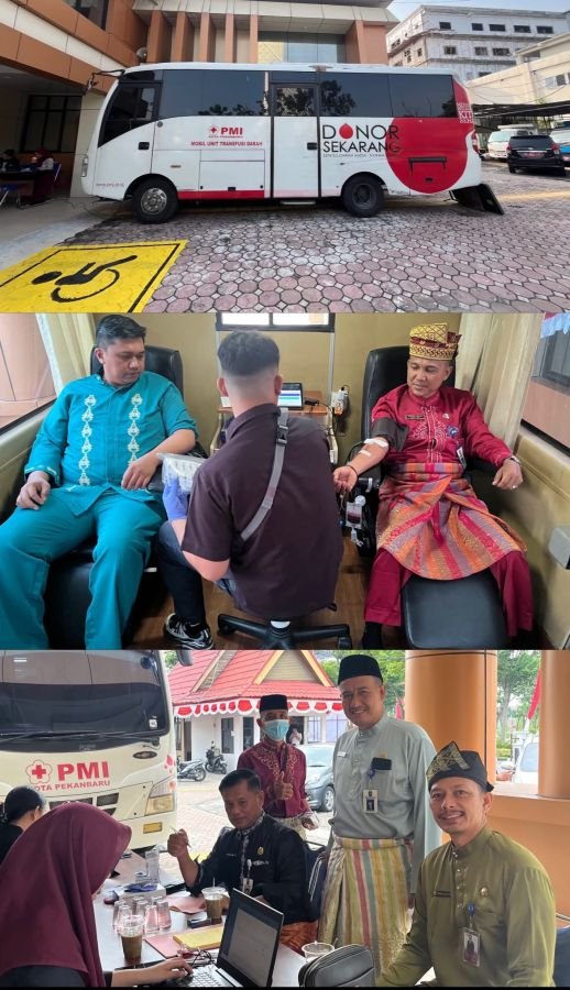 ASN Dinsos Riau Donor Darah, Aksi Nyata Peringati HUT ke-69 Provinsi Riau