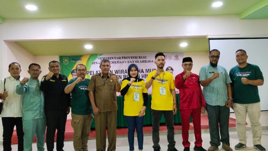 Atasi Penganguran, Dispora Riau Gelar Pelatihan Wirausaha Muda di Rohil