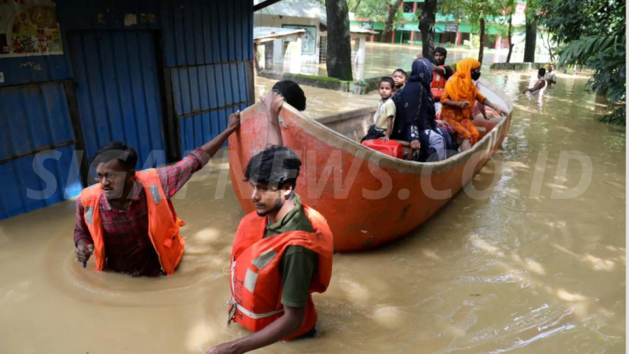 Banjir Bangladesh Tewaskan 44 Orang, Sejuta Warga Terjebak