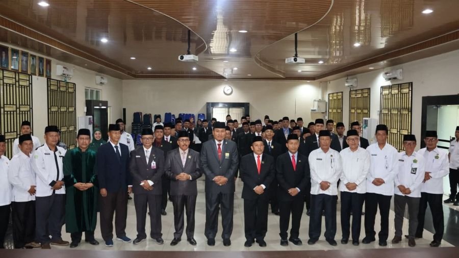 Belasan Kepala KUA di Rohil Dilantik Kakanwil Kemenag Riau DR H Muliardi, Ini Nama-namanya