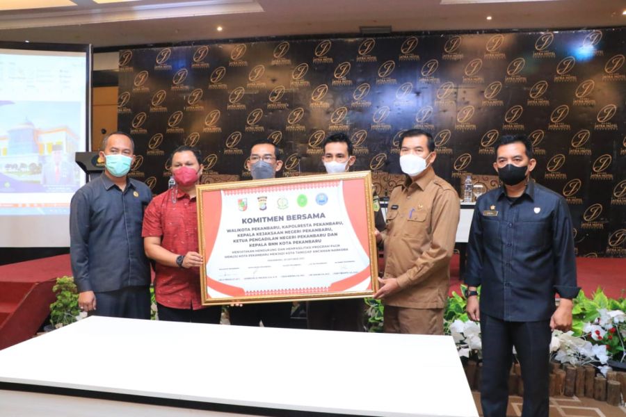 BNNK dan Pemko Pekanbaru Komitmen Bersama Bentuk Kota Tanggap Ancaman Narkoba