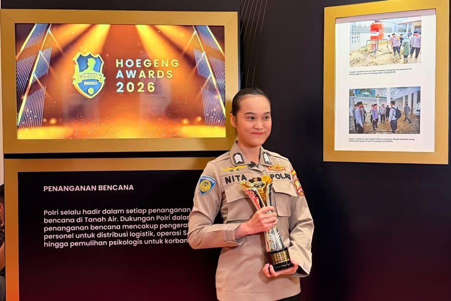 Brigadir Renita Raih Hoegeng Awards 2026 Berkat Inovasi Digitalisasi Data Kriminal Misi PBB