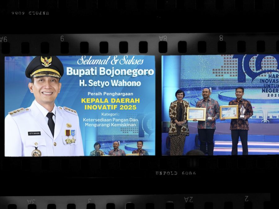 Bupati Bojonegoro Raih Penghargaan 100 Hari Inovasi dari JTV