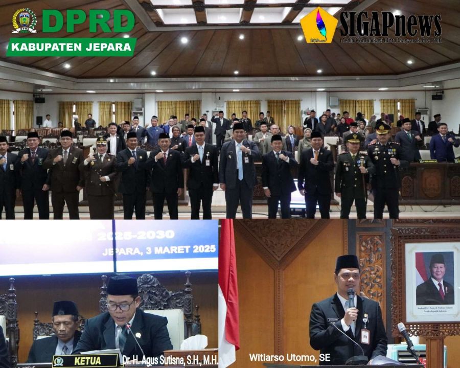 Bupati Jepara Pimpin Rapat Paripurna Perdana di DPRD