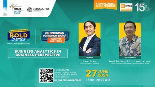 Business Analytics dalam Sudut Pandang Transcosmos Commerce di Launching Jurusan Terbaru Binus