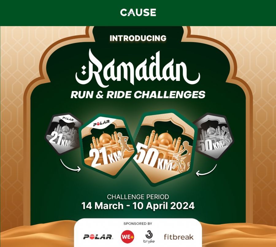 Cause Monthly Run & Ride Challenges, Solusi Menjaga Kebugaran Selama Bulan Suci Ramadan