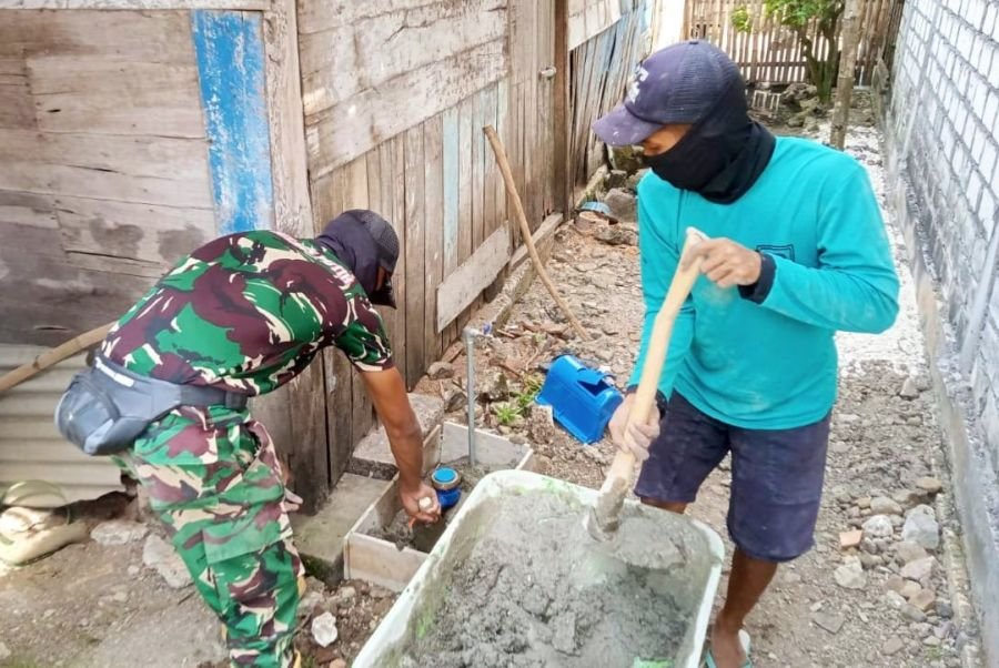 Cerita Gotong Royong Satgas TMMD 129 Bojonegoro dan Warga Bekatul