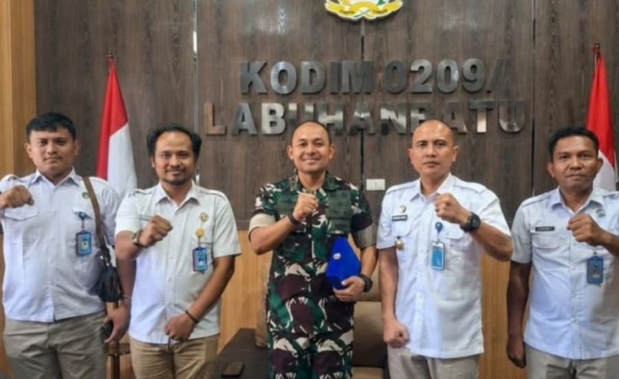 Dandim 0209/LB Sambut Kunjungan Kepala BNNK Labura, Perkuat Sinergi Berantas Narkoba