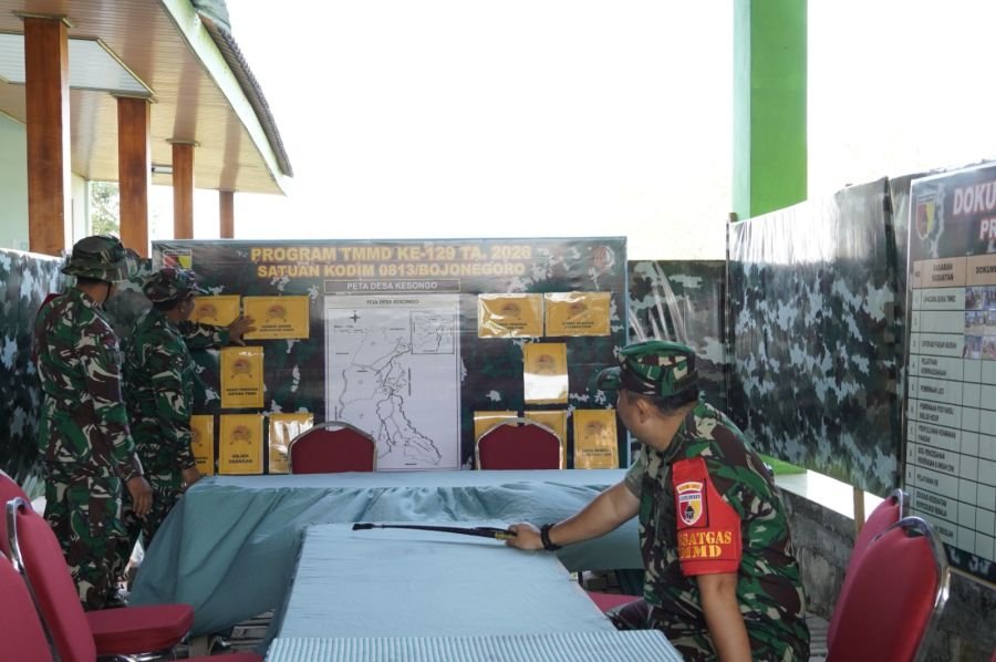 Danstgas TMMD 129 Bojonegoro Pastikan Data Progres Presisi