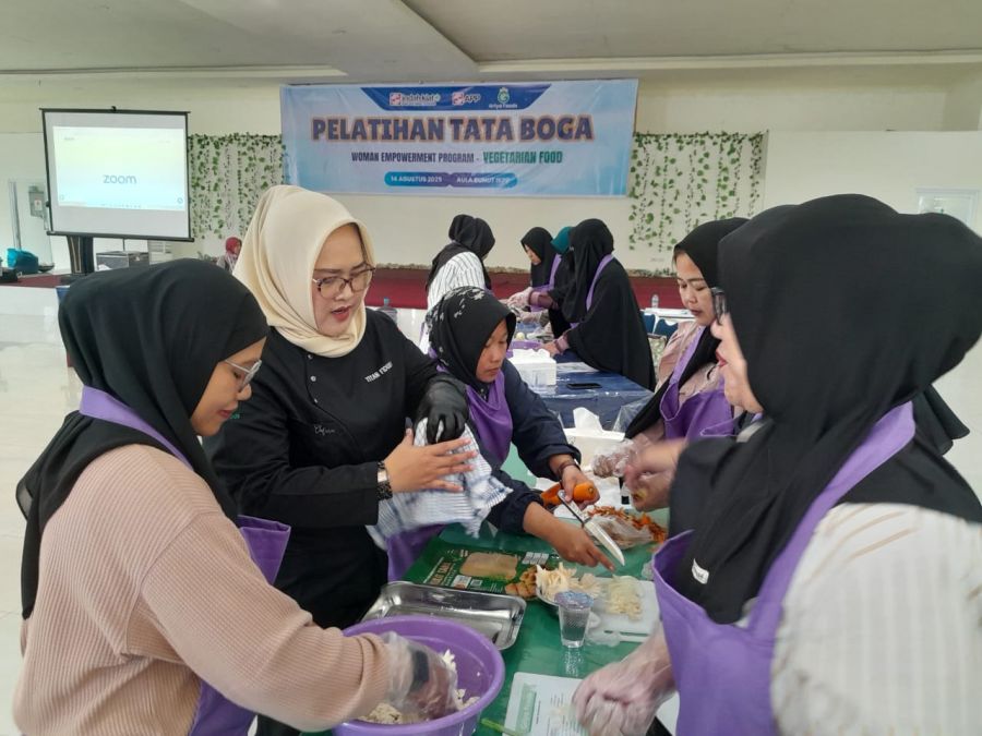 Dorong UMKM Kuliner Naik Kelas, PT IKPP Gelar Pelatihan Tata Boga Olahan Vegetarian Food
