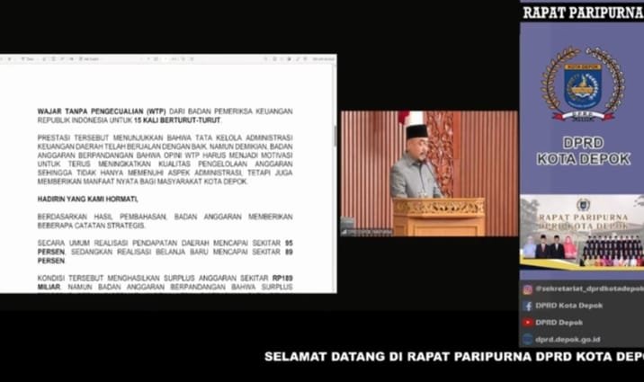 DPRD dan Pemkot Depok Sepakati Raperda Pertanggungjawaban APBD 2025 Serta Propemperda 2026-2027