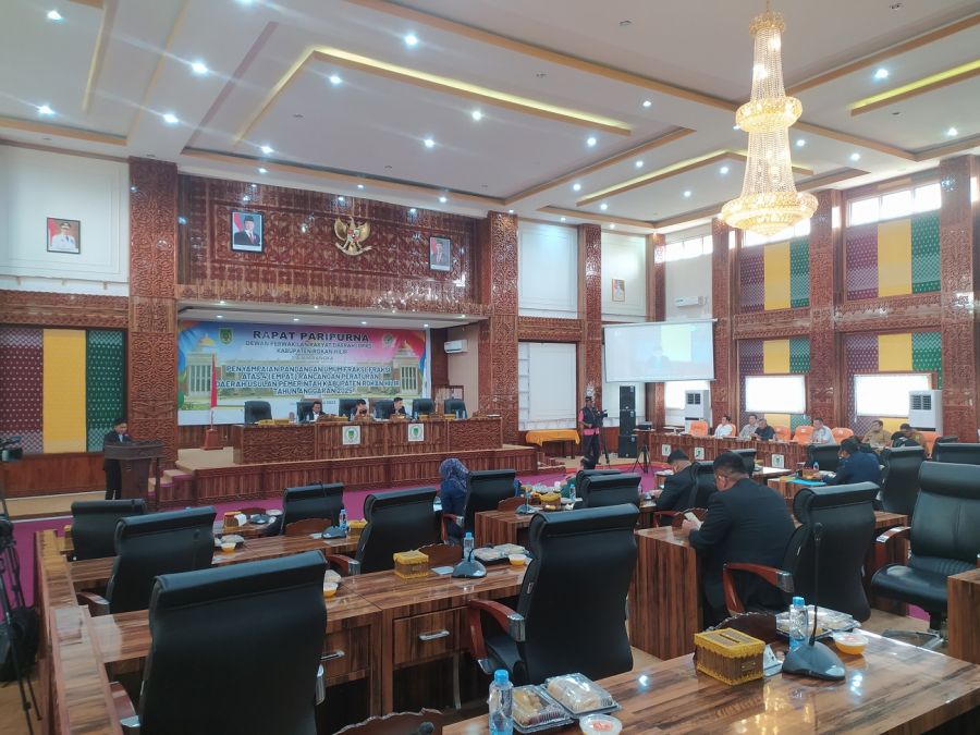 DPRD Rohil Gelar Rapat paripurna Bentuk Pansus Bahas 4 Ranperda Usulan dari Pemerintah