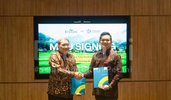 Eratani dan Tokio Marine Indonesia Bersinergi melalui Program Asuransi Usaha Tani Padi