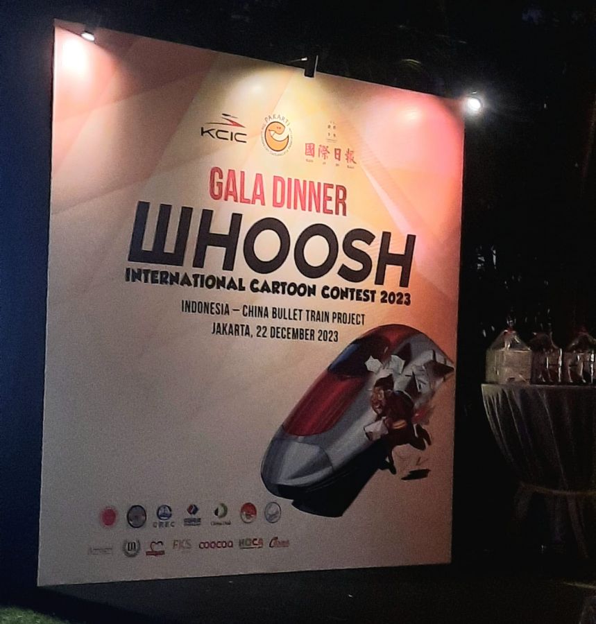 Gala Dinner Whoosh International Cartoon Contest 2023 dalam Proyek ''Whoosh'' Jakarta-Bandung