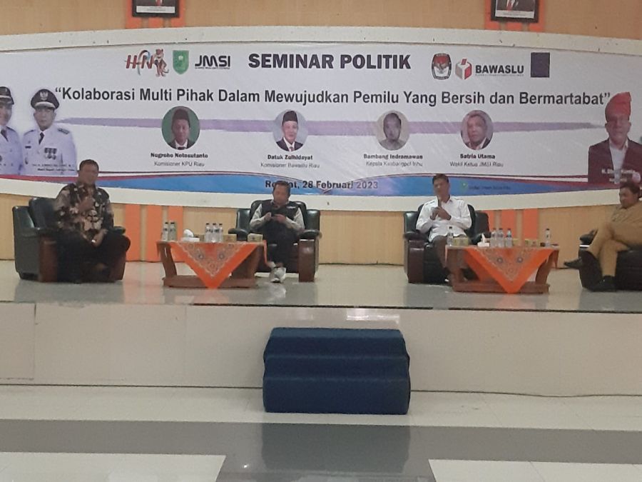 Gelar Seminar Politik, JMSI Bedah Pentingnya Kolaborasi Multi Pihak Untuk Sukseskan Pemilu