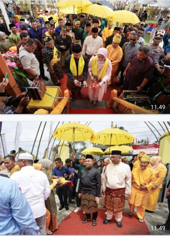 Gubernur Riau Abdul Wahid Kunjungi Rokan Hulu, Serahkan Bantuan Rp50 Juta untuk Suluk