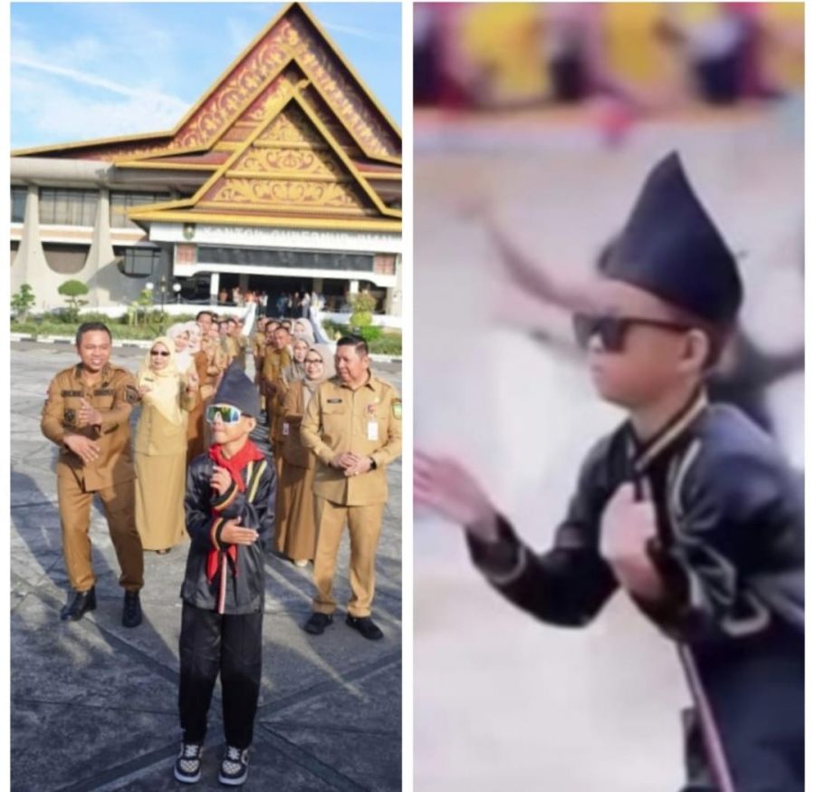 Gubri Undang Dika, Penari Togak Luan yang Viral ke Kantor Gubernur